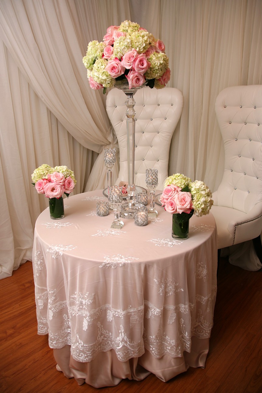 Ivory Lace Overlay Right Choice Linen